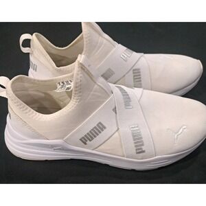 Puma Softride Foam+ Slip-On Sneakers Women's 8.5 White Comfort Walking Shoes